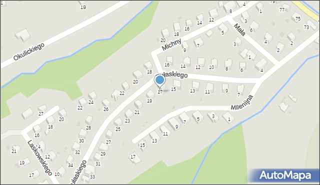 Gorlice, Pułaskiego Kazimierza, gen., 17, mapa Gorlic