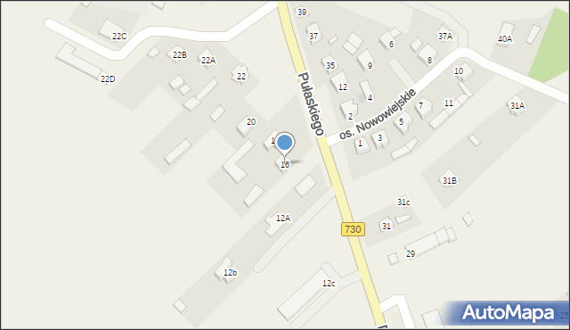 Grabów nad Pilicą, Pułaskiego Kazimierza, gen., 16, mapa Grabów nad Pilicą