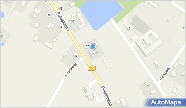 Grabów nad Pilicą, Pułaskiego Kazimierza, gen., 55, mapa Grabów nad Pilicą