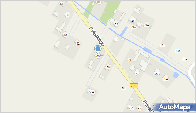 Grabów nad Pilicą, Pułaskiego Kazimierza, gen., 60, mapa Grabów nad Pilicą