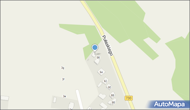 Grabów nad Pilicą, Pułaskiego Kazimierza, gen., 98, mapa Grabów nad Pilicą