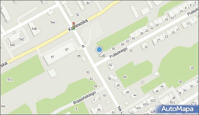 Grodzisk Mazowiecki, Pułaskiego Kazimierza, gen., 44, mapa Grodzisk Mazowiecki