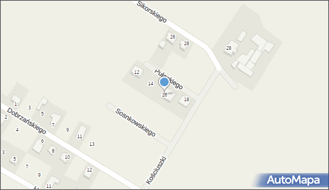 Gruczno, Pułaskiego Kazimierza, gen., 16, mapa Gruczno
