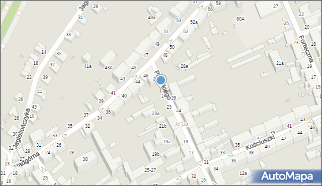 Grudziądz, Pułaskiego, 25-27, mapa Grudziądza