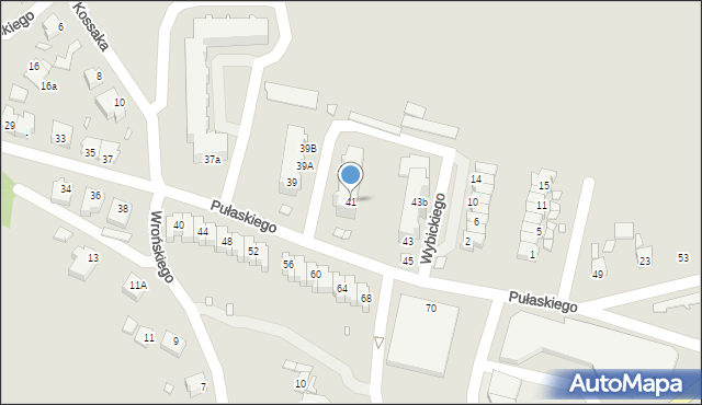 Gubin, Pułaskiego Kazimierza, gen., 41, mapa Gubin