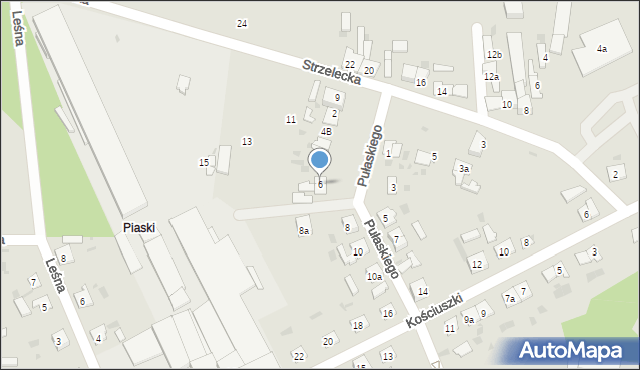 Janowiec Wielkopolski, Pułaskiego Kazimierza, gen., 6, mapa Janowiec Wielkopolski