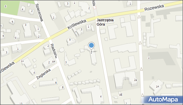 Jastrzębia Góra, Pucka, 2, mapa Jastrzębia Góra