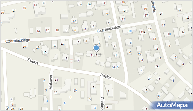 Jastrzębia Góra, Pucka, 3, mapa Jastrzębia Góra