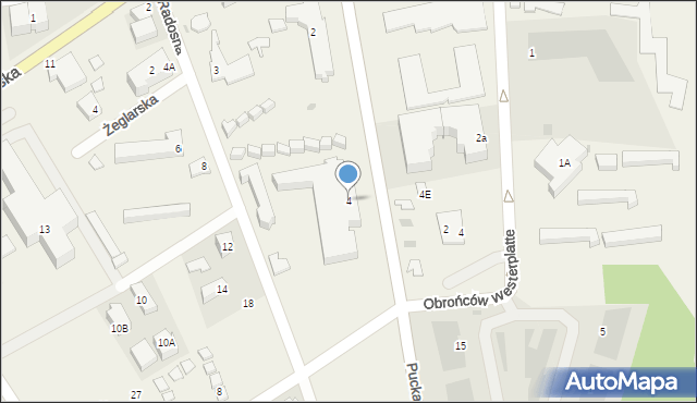 Jastrzębia Góra, Pucka, 4, mapa Jastrzębia Góra