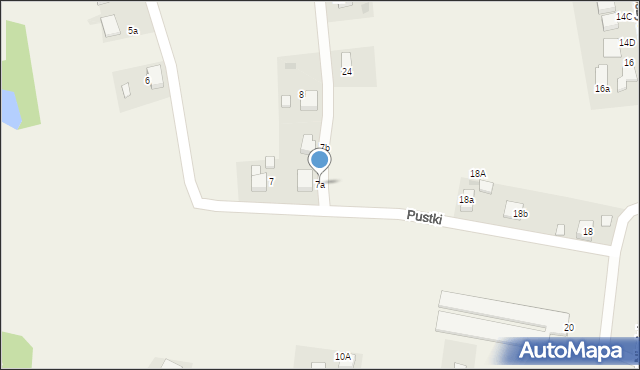 Jejkowice, Pustki, 7a, mapa Jejkowice
