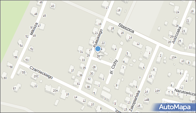 Jelenia Góra, Pułaskiego Kazimierza, gen., 26, mapa Jelenia Góra