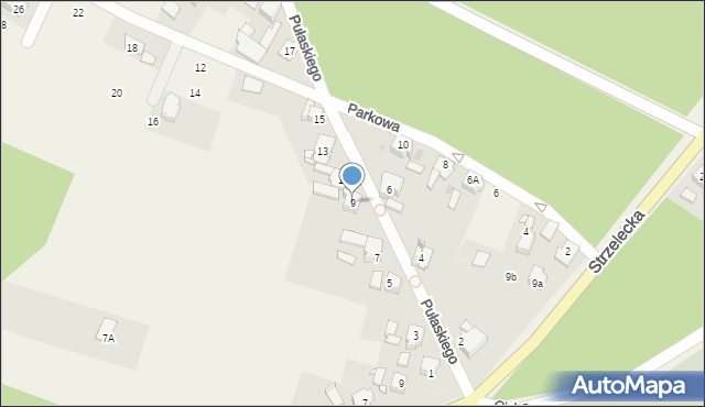 Jemielnica, Pułaskiego Kazimierza, gen., 9, mapa Jemielnica