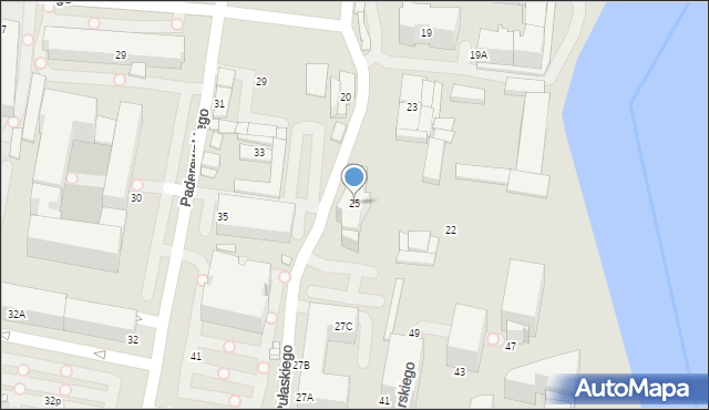 Katowice, Pułaskiego Kazimierza, gen., 25, mapa Katowic