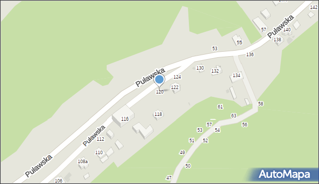 Kazimierz Dolny, Puławska, 120, mapa Kazimierz Dolny