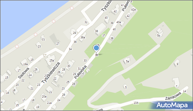 Kazimierz Dolny, Puławska, 36, mapa Kazimierz Dolny