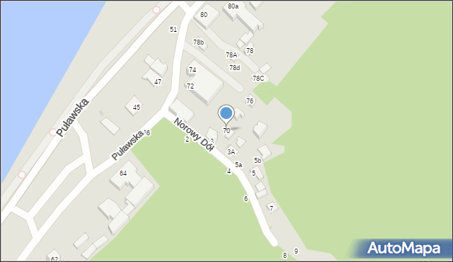 Kazimierz Dolny, Puławska, 70, mapa Kazimierz Dolny