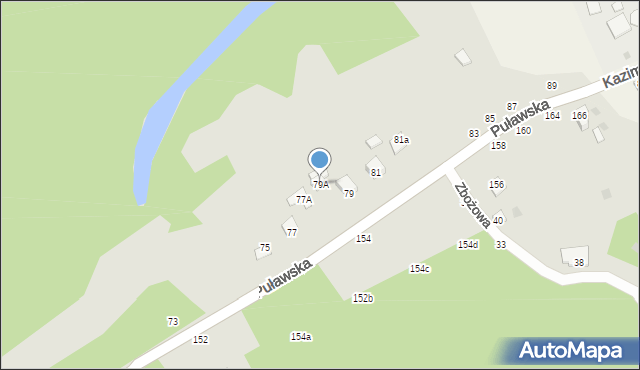 Kazimierz Dolny, Puławska, 79A, mapa Kazimierz Dolny