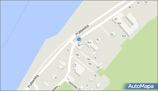 Kazimierz Dolny, Puławska, 80, mapa Kazimierz Dolny