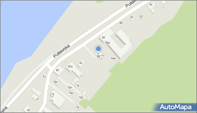 Kazimierz Dolny, Puławska, 84, mapa Kazimierz Dolny