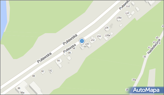 Kazimierz Dolny, Puławska, 98a, mapa Kazimierz Dolny