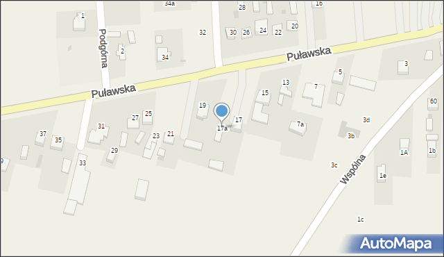 Klikawa, Puławska, 17a, mapa Klikawa