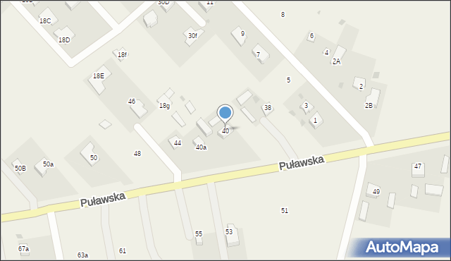 Klikawa, Puławska, 40, mapa Klikawa