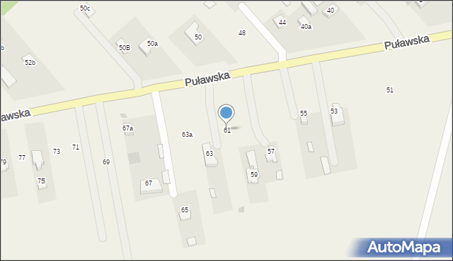 Klikawa, Puławska, 61, mapa Klikawa