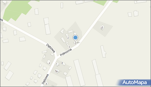 Kłomnice, Pustkowie Kłomnickie, 1, mapa Kłomnice