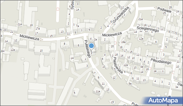 Kluczbork, Pułaskiego Kazimierza, gen., 2, mapa Kluczbork