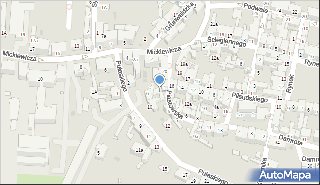Kluczbork, Pułaskiego Kazimierza, gen., 8A, mapa Kluczbork
