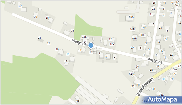 Klucze, Pustynna, 11, mapa Klucze