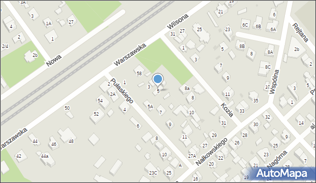 Kobyłka, Pułaskiego Kazimierza, gen., 5, mapa Kobyłka