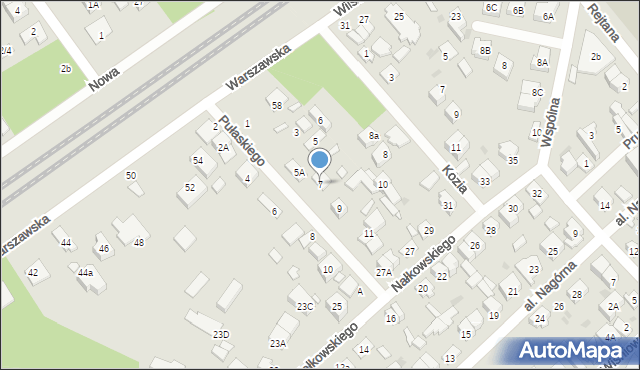 Kobyłka, Pułaskiego Kazimierza, gen., 7, mapa Kobyłka