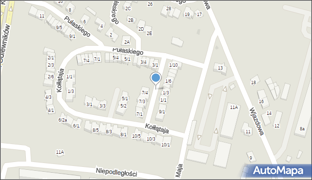 Końskie, Pułaskiego Kazimierza, gen., 13, mapa Końskie