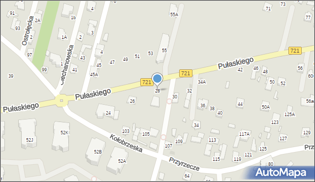 Konstancin-Jeziorna, Pułaskiego Kazimierza, gen., 28, mapa Konstancin-Jeziorna