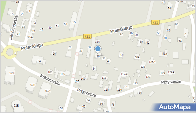 Konstancin-Jeziorna, Pułaskiego Kazimierza, gen., 36, mapa Konstancin-Jeziorna