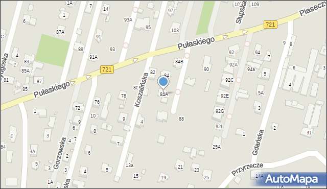 Konstancin-Jeziorna, Pułaskiego Kazimierza, gen., 84A, mapa Konstancin-Jeziorna