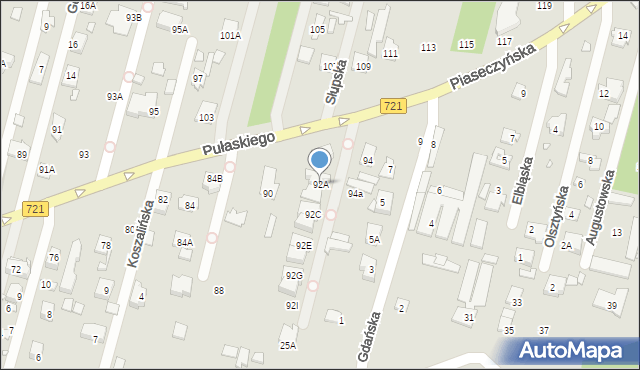 Konstancin-Jeziorna, Pułaskiego Kazimierza, gen., 92A, mapa Konstancin-Jeziorna