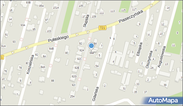 Konstancin-Jeziorna, Pułaskiego Kazimierza, gen., 94a, mapa Konstancin-Jeziorna