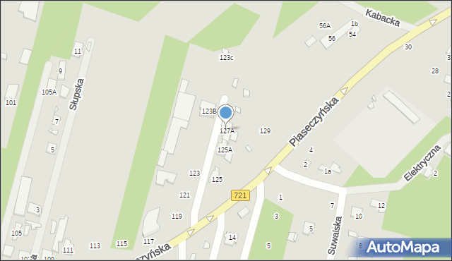 Konstancin-Jeziorna, Pułaskiego Kazimierza, gen., 127A, mapa Konstancin-Jeziorna