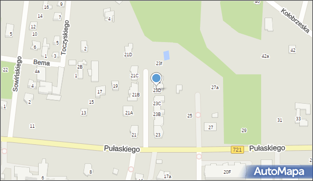 Konstancin-Jeziorna, Pułaskiego Kazimierza, gen., 23D, mapa Konstancin-Jeziorna