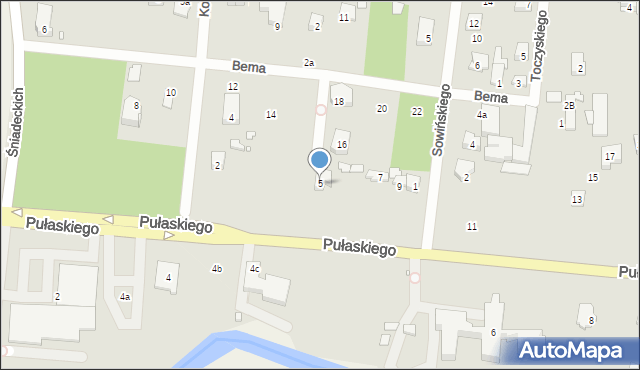 Konstancin-Jeziorna, Pułaskiego Kazimierza, gen., 5, mapa Konstancin-Jeziorna