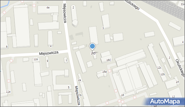 Krosno, Pużaka Kazimierza, 16D, mapa Krosna