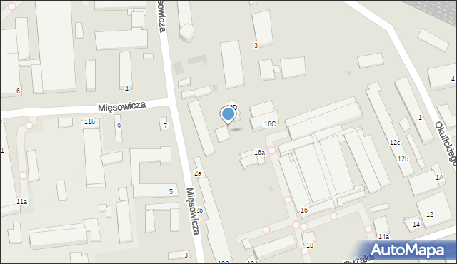 Krosno, Pużaka Kazimierza, 16e, mapa Krosna