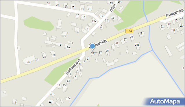 Kurów, Puławska, 39, mapa Kurów