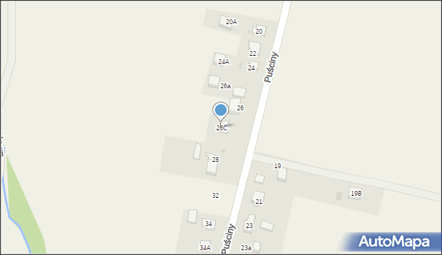 Łazy, Puściny, 26C, mapa Łazy