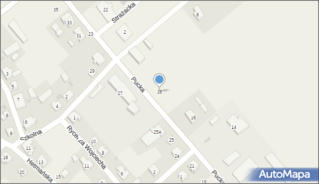 Łebcz, Pucka, 18, mapa Łebcz