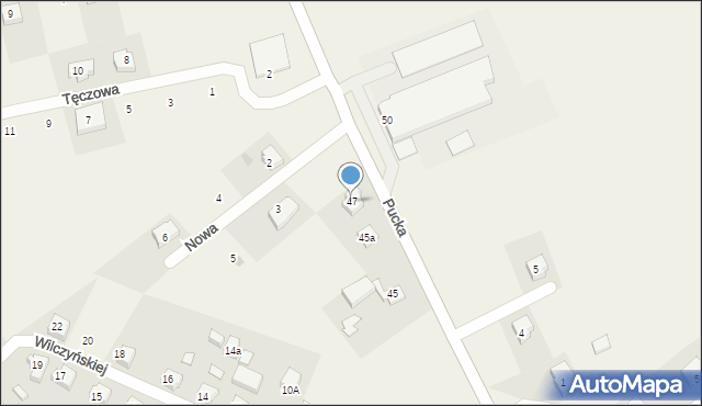 Łebcz, Pucka, 47, mapa Łebcz