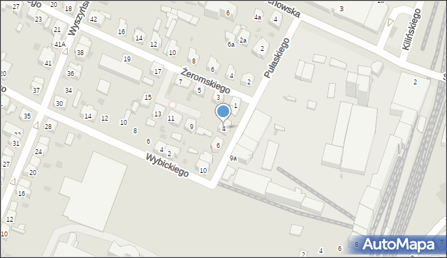 Leszno, Pułaskiego Kazimierza, gen., 4, mapa Leszno