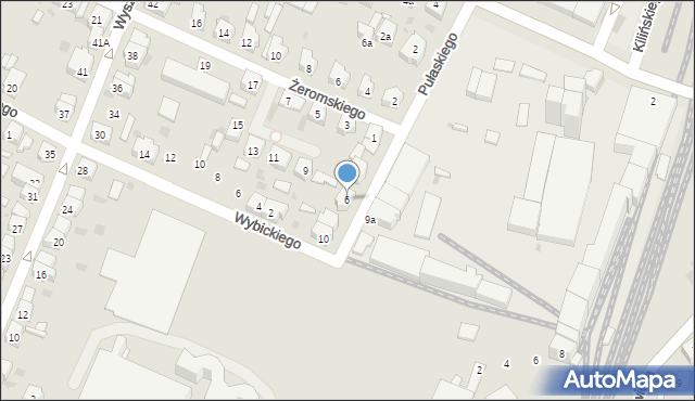 Leszno, Pułaskiego Kazimierza, gen., 6, mapa Leszno